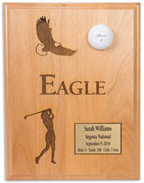 Ladies Eagle 9x12 Laser Etched Plaque