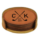 Leatherette Coaster Set