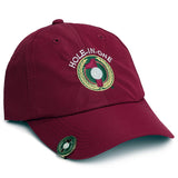 Grey Hole in One Hat and Ball Marker -- Maroon