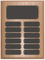 Oak Finish Perpetual Plaque