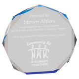 Octagon Acrylic Golf Award
