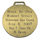 Personalized Brass Hole-In-One Ornament