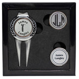 Personalized Divot Tool Golf Ball Marker Set