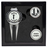 Personalized Divot Tool Golf Ball Marker Set