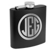 Personalized Stainless Steel 6oz Colored Flask