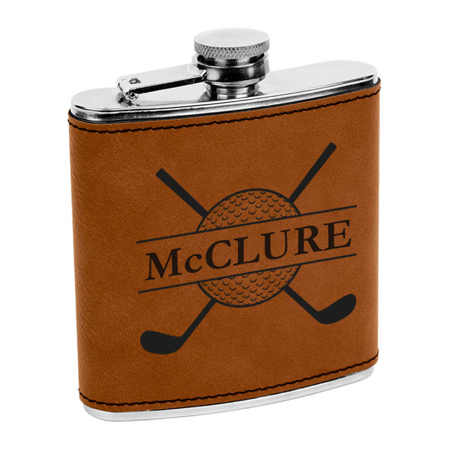 Personalized Wrapped Flask