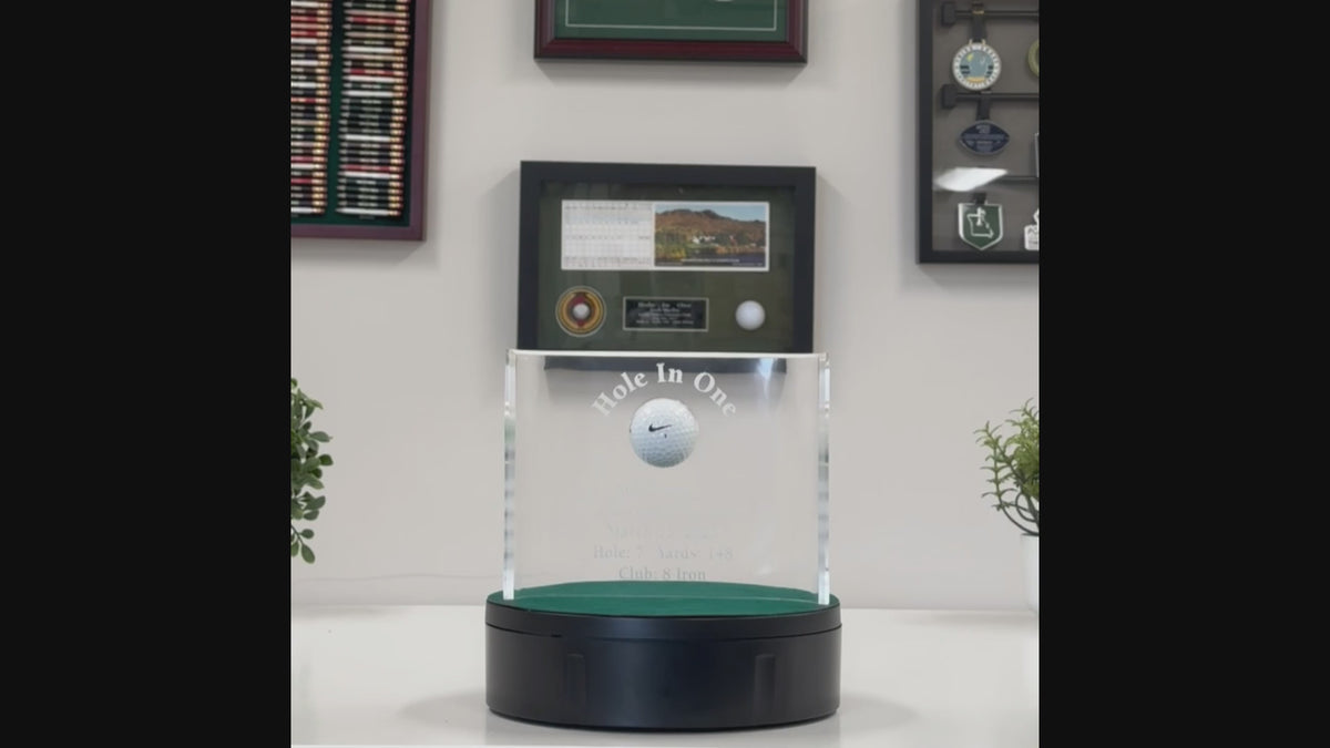 Hole-In-One 6x8 Acrylic Crescent Award