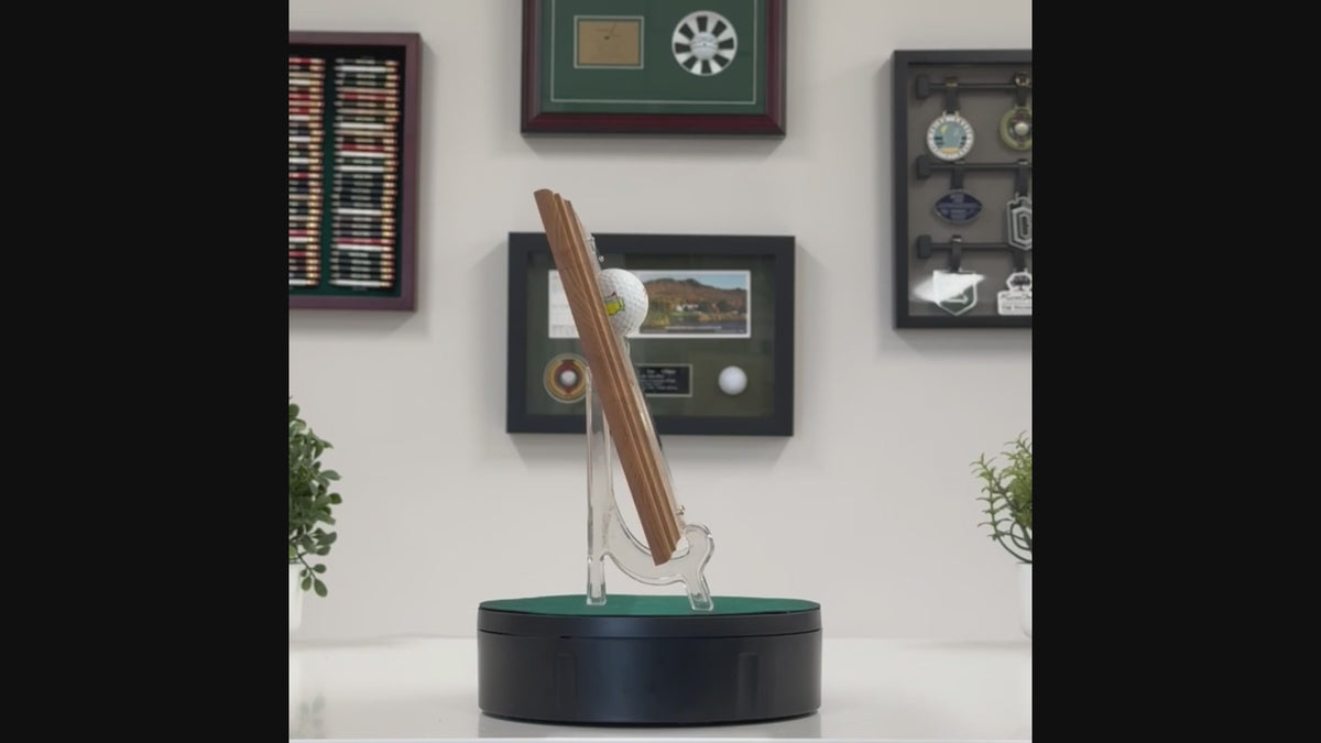 Hole In One Ball and Photo/Scorecard Plaque - Horizontal