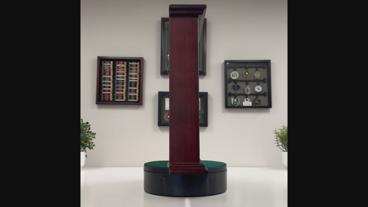 Ball & Photo/Scorecard Shadow Box - Cherry
