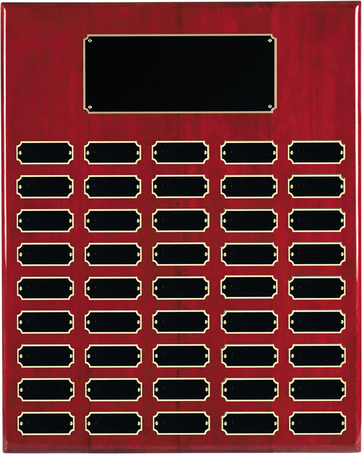 Rosewood Piano Finish Perpetual Plaque
