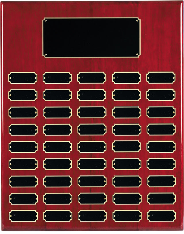 Rosewood Piano Finish Perpetual Plaque