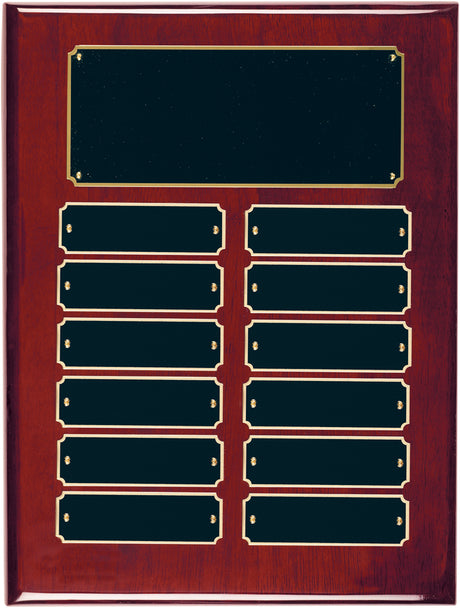 Rosewood Piano Finish Perpetual Plaque
