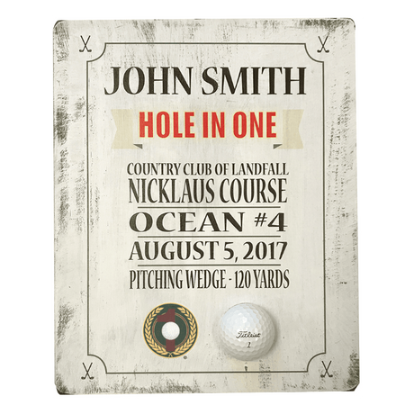 Rustic Hole-In-One Award
