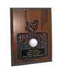 Sandblasted Hole-In-One Plaque -- Walnut