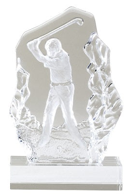 Sculplted Glass Golf Swing Award