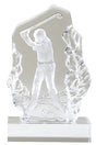 Sculplted Glass Golf Swing Award