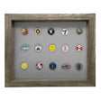 Shadow Box Ball Marker Display -- Gray/Gray