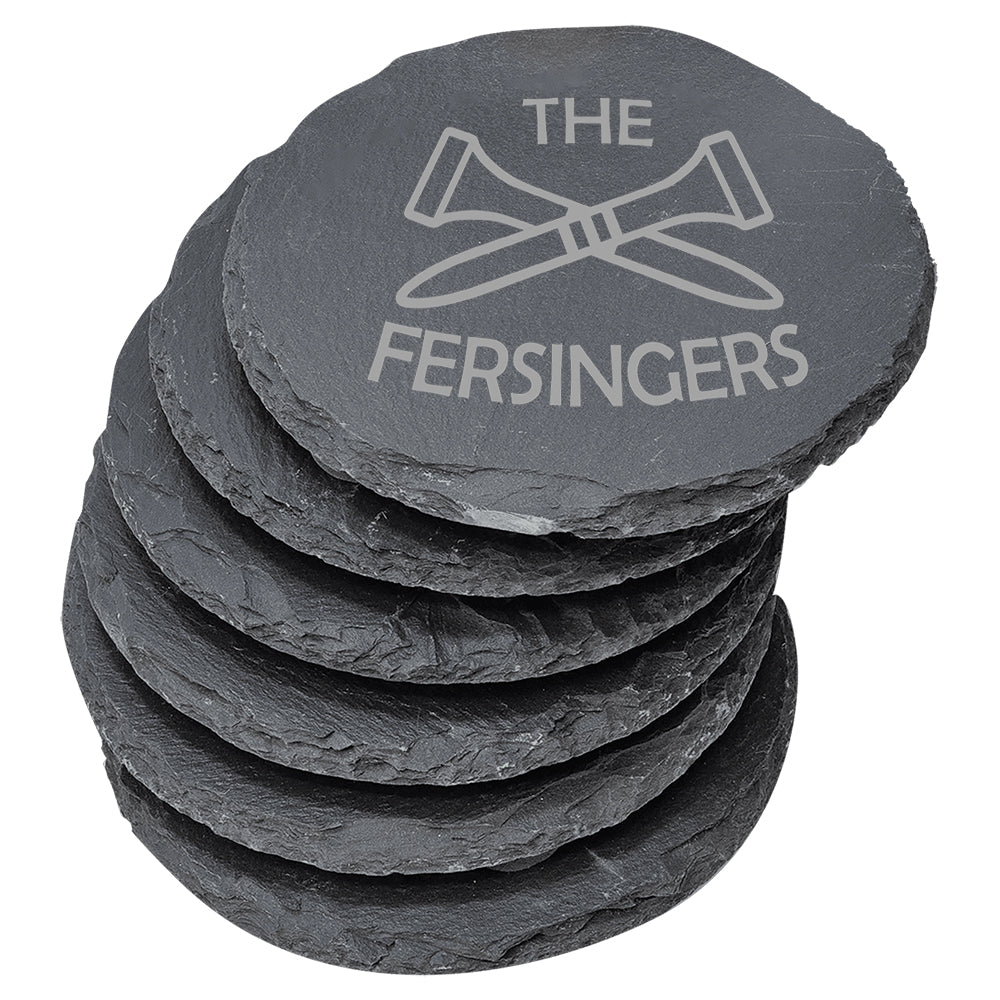 Slate Coaster Set