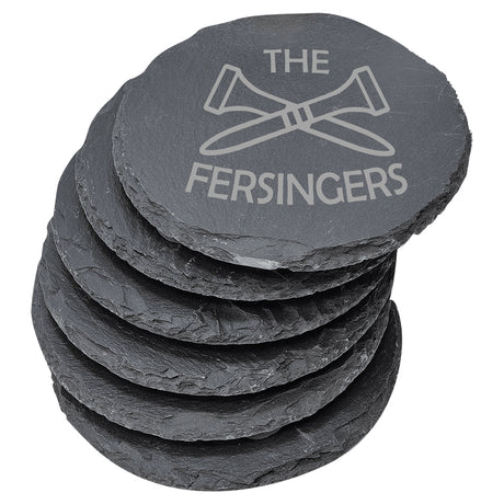 Slate Coaster Set