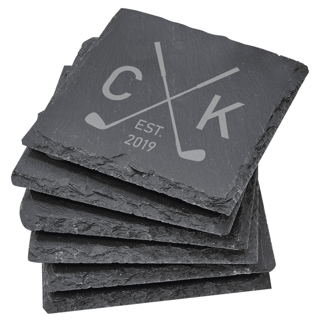 Slate Coaster Set