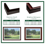 "The 11th At Augusta-White Dogwood" Framed Canvas