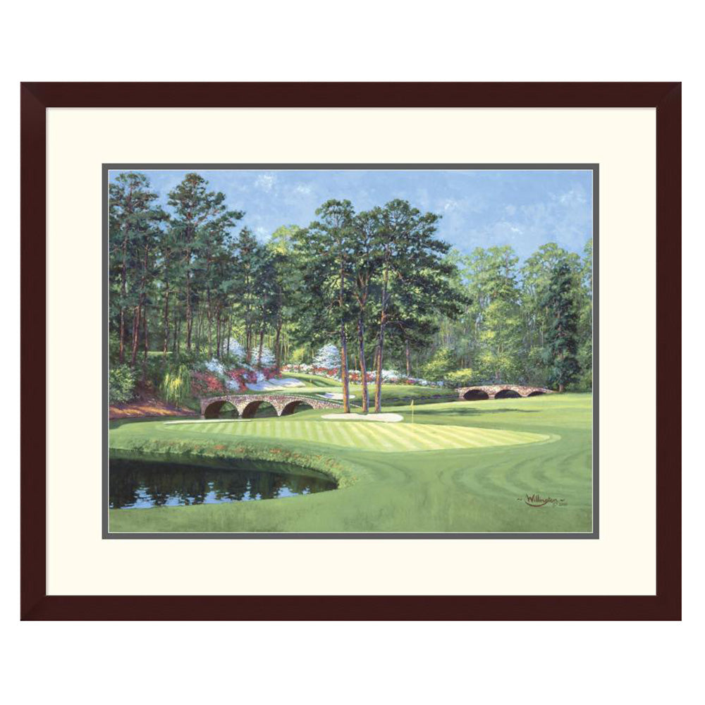 "The 11th At Augusta-White Dogwood" Framed Print