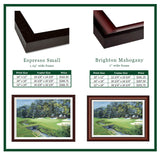 "The 13th At Augusta-Azalea" Framed Canvas