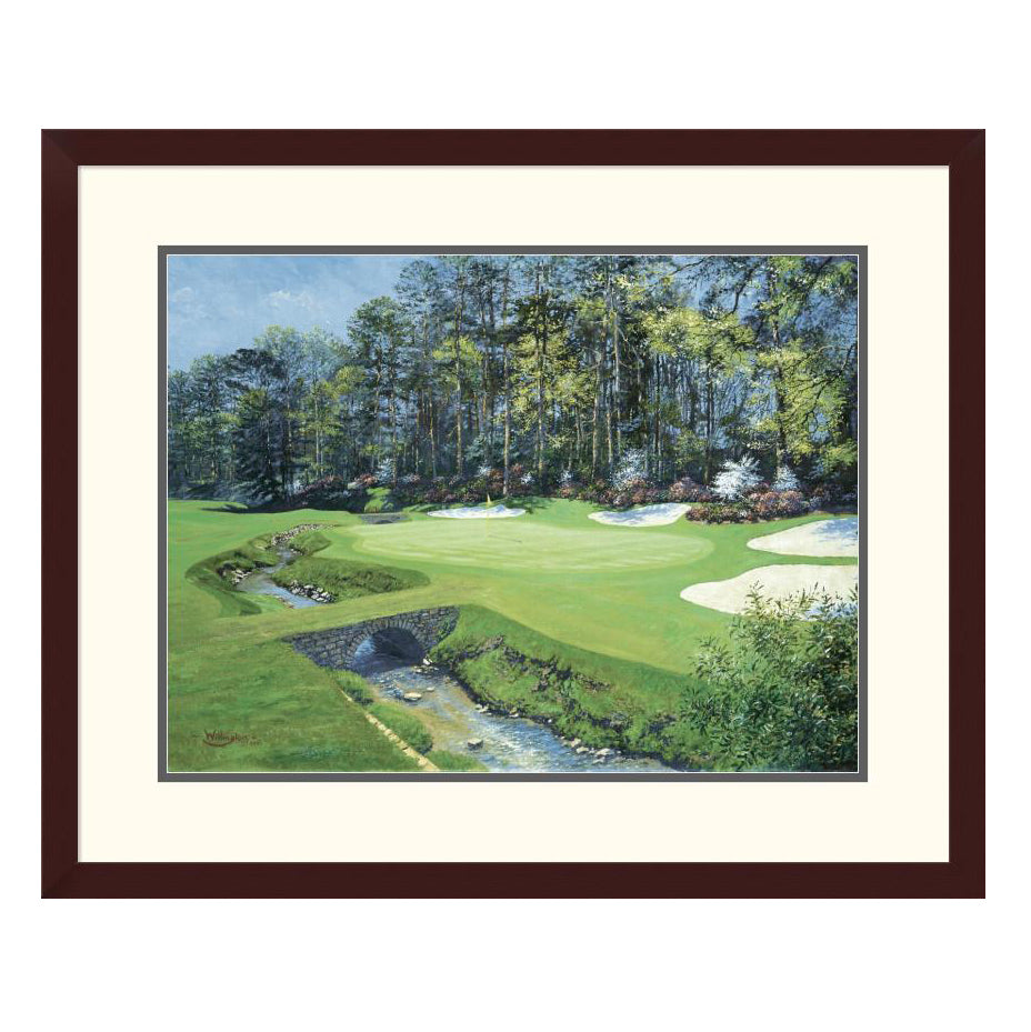 "The 13th At Augusta-Azalea" Framed Print